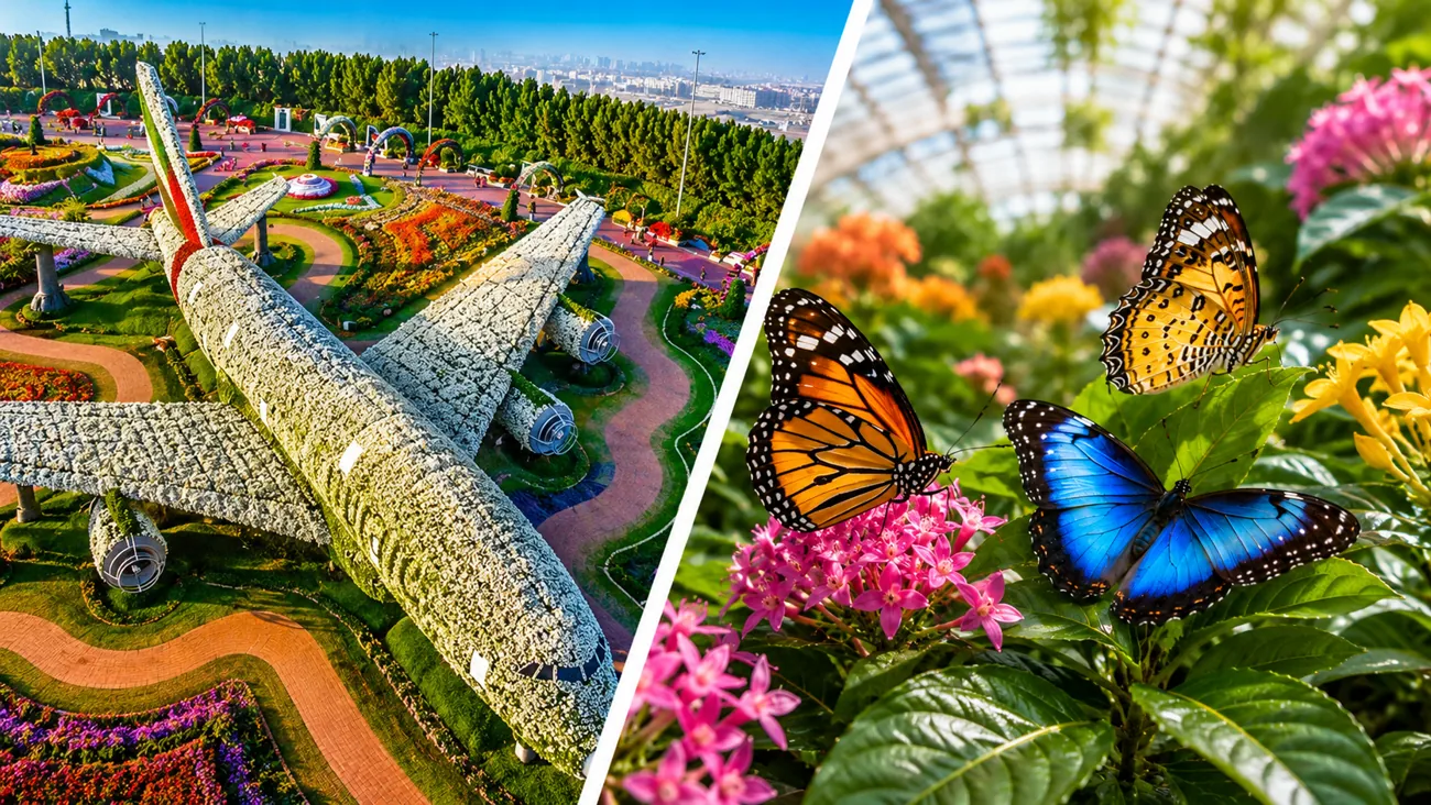 Dubai Miracle Garden + Butterfly Garden Combo Tickets